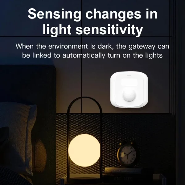 Tuya WiFi Zigbee Human Motion Sensor Smart Home PIR Motion Sensor Detector With Light Sensor Scene Switch Function Smart LIfe 6