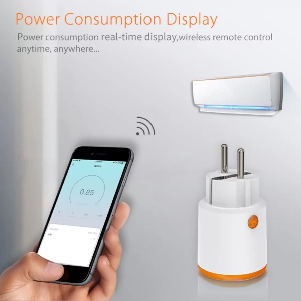 Tuya EU Smart Socket 16A Zigbee 3.0 EU Smart Plug with Power Monitoring App Control Work with Alexa Google Assistant 2