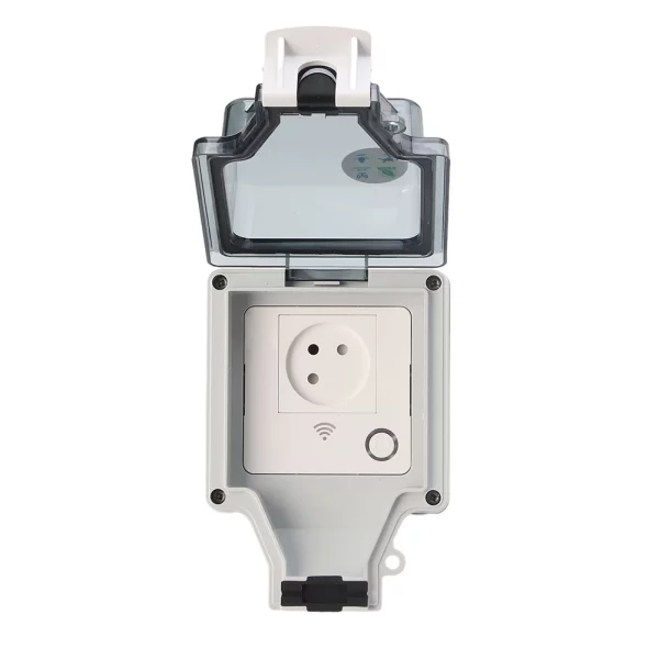 Tuya Outdoor Wifi Waterproof Socket IP66 Smart Electrical Outlets With Timer App Voice Control Dustproof Smart Socket Power Plug 2