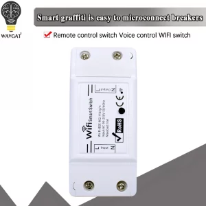 Smart Home House DIY Wifi Wireless Remote Switch Breaker LED Light Controller Module Alexa Google Home Smartlife Tuya APP