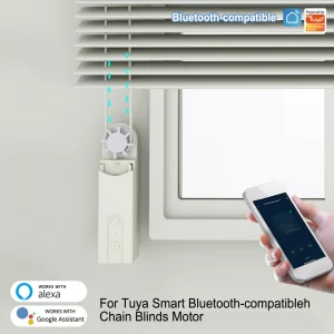 Tuya Bluetooth Automated Roller Shutter Intelligent Motorized Chain Roller Blinds Shade DIY Shutter Drive Motor Voice Control