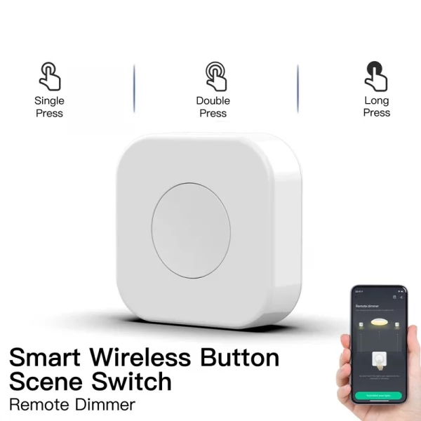 Tuya Zigbee Wireless Mini Switch Scene Smart Remote Controller Home Automation 1 Piece 4