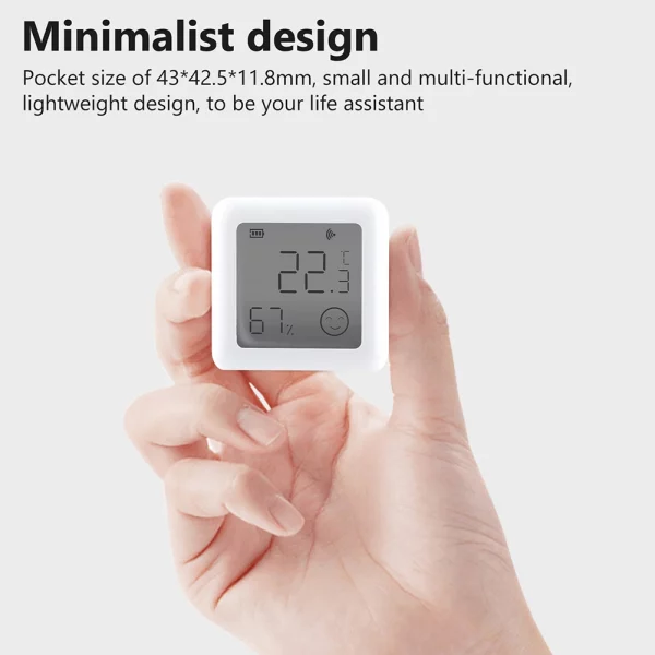 Tuya Temperature Humidity Sensor Mini LCD Digital Display Temperature Sensor Humidity Meter Battery Powered Bluetooth-compatible 6