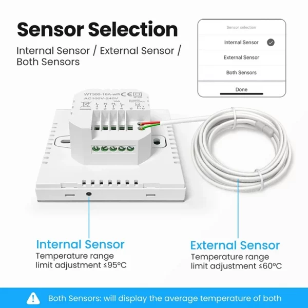 Tuya Wifi Smart Thermostat Temperature Controller For Google Home Alexa 2