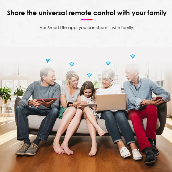 Tuya WiFi Infrared Remote Control Works with Alexa Google Home Wireless IR Remote Controller for Living Room Bedroom 5
