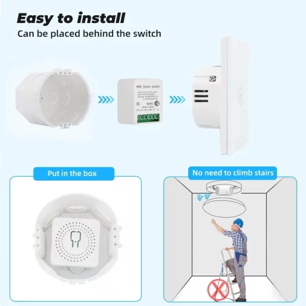 Tuya Smart Home Zigbee/wifi Smart Diy Switch Module 2 Way Control Work With Alexa Google Home Assistant Yandex Alice Smartlife 4