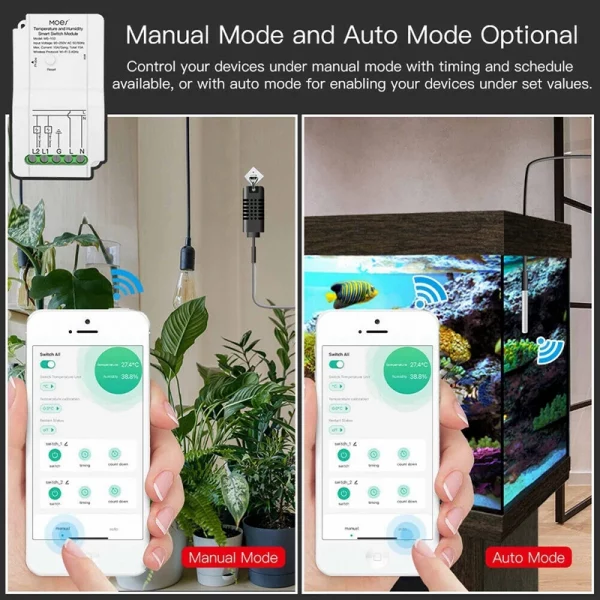 Tuya Wifi Smart Temperature Humidity App Controller Sensorschalter für Inkubator 4