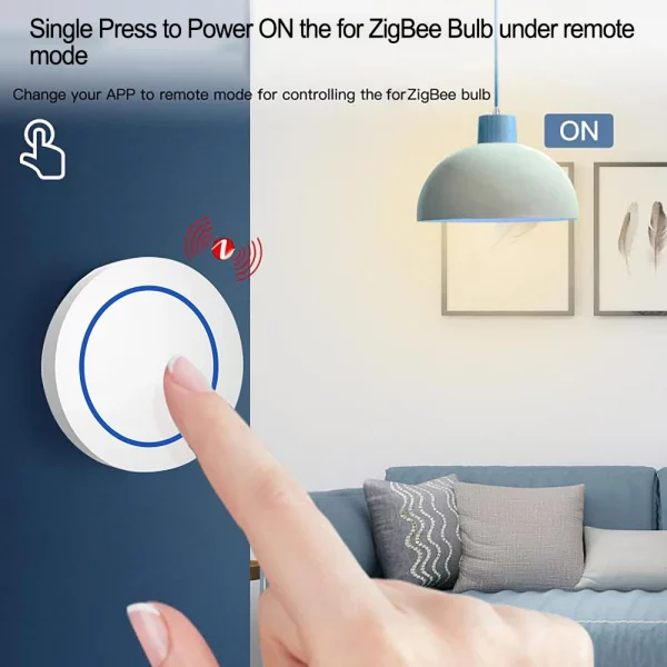 Tuya Zig Bee Wireless Smart Button Smart Scene Switch Automation Scenario Smart Controller Smart Life Required Zig Bee Gateway 6