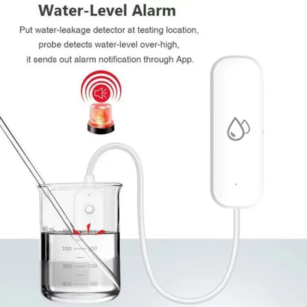 For Tuya Smart Home Water Leak Sensor Detector WiFi Flood Water Leakage Detector Remote Monitor WiFi Water Overflow Detector 4