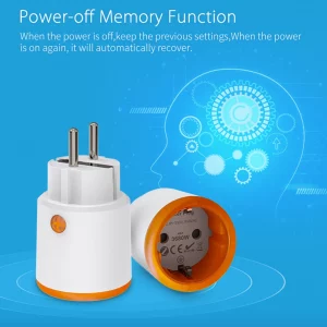 Tuya EU Smart Socket 16A Zigbee 3.0 EU Smart Plug with Power Monitoring App Control Work with Alexa Google Assistant
