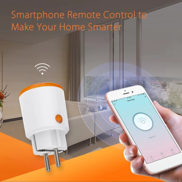 Tuya EU Smart Socket 16A Zigbee 3.0 EU Smart Plug with Power Monitoring App Control Work with Alexa Google Assistant 3
