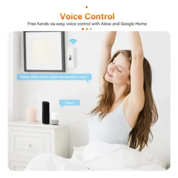 Tuya ZigBee Temperature And Humidity Sensor ZigBee Temperature Sensor Smart Home Security Work With Alexa Google Home Assistant 2