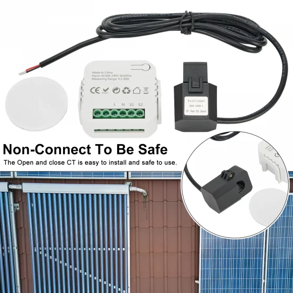 Tuya Smart Life WiFi Energy Meter 80A With Clamp CT Replaceable Accessories Electricity  Clamp CT Tuya Smart Life Spare Parts 2
