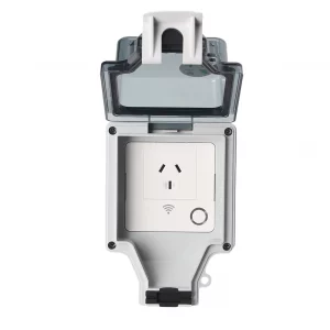Tuya Outdoor Wifi Waterproof Socket IP66 Smart Electrical Outlets With Timer App Voice Control Dustproof Smart Socket Power Plug