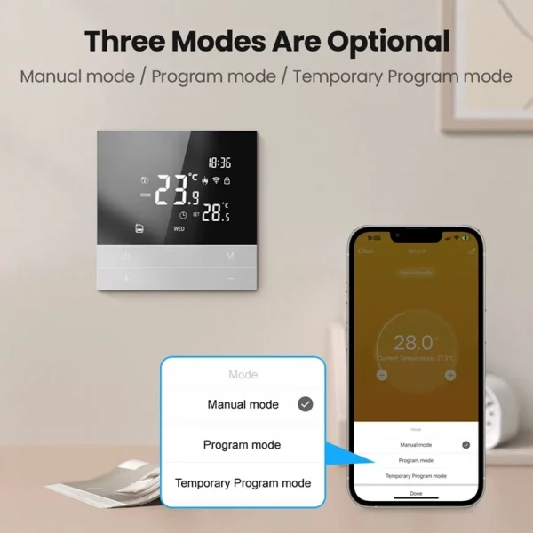 Tuya Wifi Smart Thermostat Temperature Controller For Google Home Alexa 3