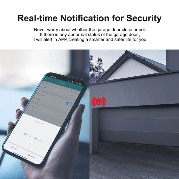 WiFi Tuya Smart Garage Door Opener Controller APP Voice Controller Remote Control Close Works With Alexa Google Home Smart Life 3