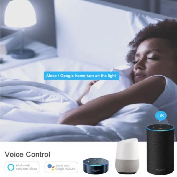 Tuya Smart Light E27 LED Lights Bulb RGB+WW+CW Dimmable Smart Life Voice Control Works with Alexa Home Smartthings 3