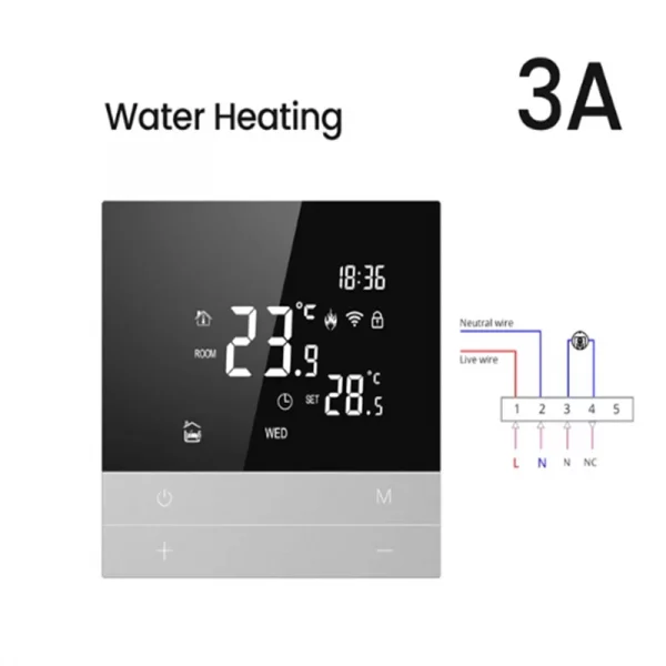 JABS Tuya Wifi Smart Thermostat Temperature Controller For Google Home Alexa 2