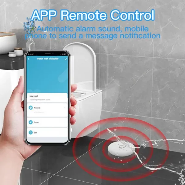 Xiaomi Zigbee Water Immersion Sensor Smart Life Leakage Sensor Water Linkage Alarm Remote Monitoring Water Leak Detector Tuya 4
