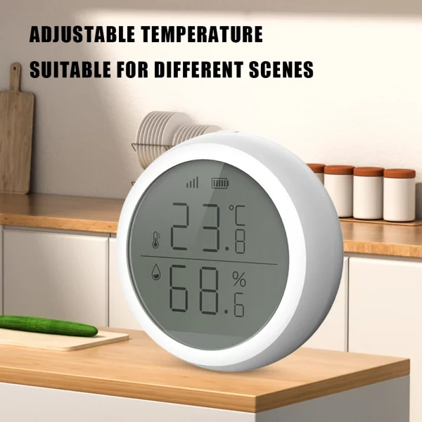 Tuya ZigBee Temperature and Humidity Detector Wireless Smart Thermometer Multiple Temperature Modes for Household Office 3