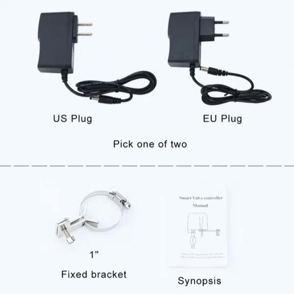 WiFi Water Valve Gas Shutoff Ball Valve Timer Garden Smart Faucet Controller Support for Alexa Compatible with Tuya 6