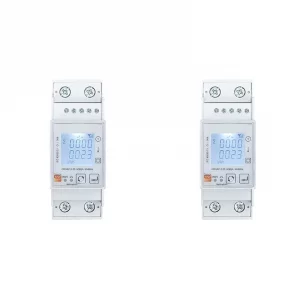 2X Tuya Smart Zigbee Energy Meter Single Phase 80A Din Rail Power Monitor Kwh Wattmeter Voltmeter 110V 220V 50/60Hz