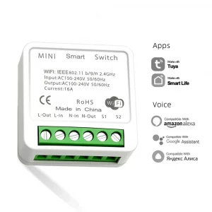 Tuya Smart Home 16A Gadgets WiFi  Support 2-Way Automation Control Power Monitor Energy Saving Light Switch Module 110V 220V