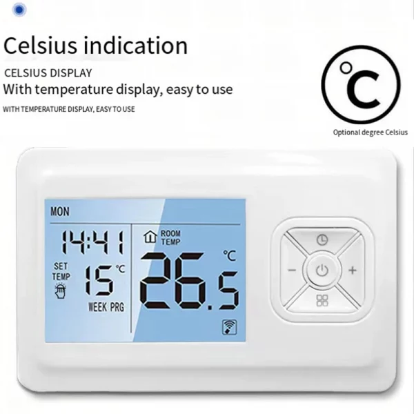 Tuya Wifi Smart Thermostat Controller Intelligent Temperature Controller For Gas Boiler Water Heating 3