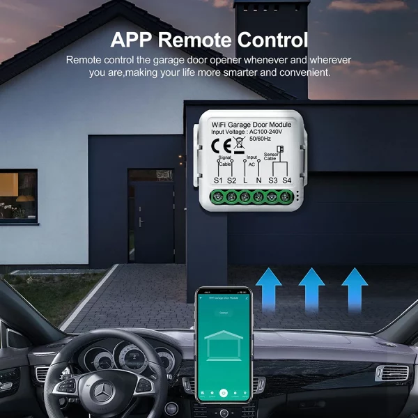 WiFi Tuya Smart Garage Door Opener Controller APP Voice Controller Remote Control Close Works With Alexa Google Home Smart Life 2