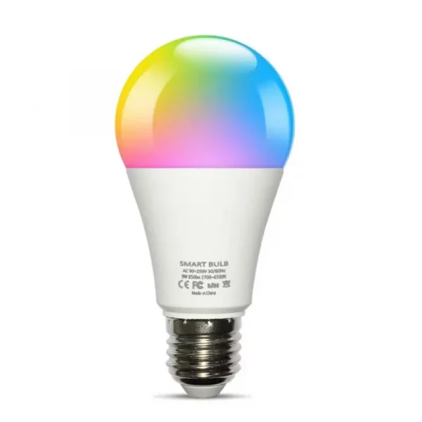 Tuya Smart Light E27 LED Lights Bulb RGB+WW+CW Dimmable Smart Life Voice Control Works with Alexa Home Smartthings