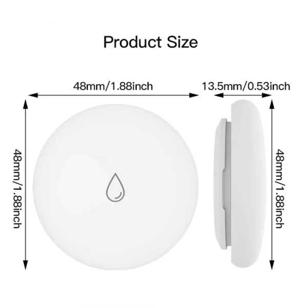 Xiaomi Zigbee Water Immersion Sensor Smart Life Leakage Sensor Water Linkage Alarm Remote Monitoring Water Leak Detector Tuya 6