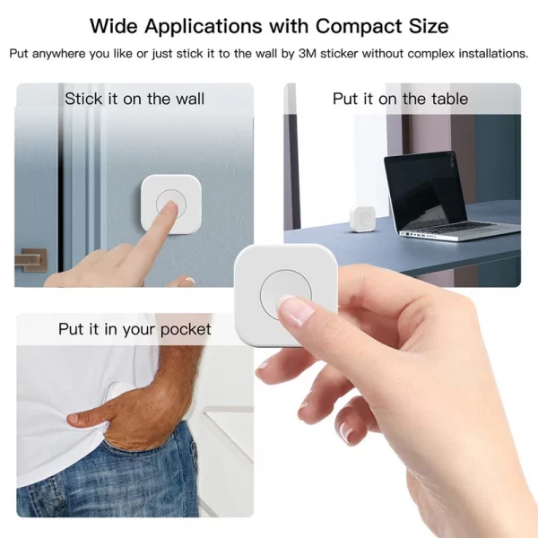 Tuya Zigbee Wireless Mini Switch Scene Smart Remote Controller Home Automation 1 Piece 3