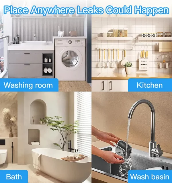 Xiaomi Zigbee Water Immersion Sensor Smart Life Leakage Sensor Water Linkage Alarm Remote Monitoring Water Leak Detector Tuya 5