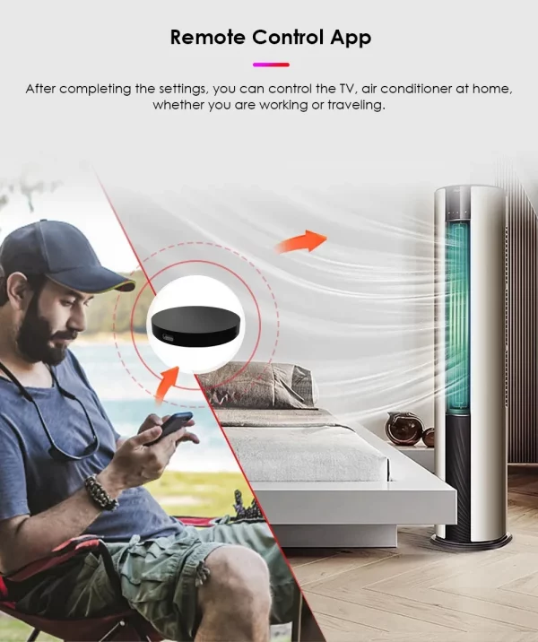 Tuya WiFi Smart IR Remote Control For Air Conditioner TV, Smart Home Infrared Universal Remote Controller For Alexa,Google Home 3