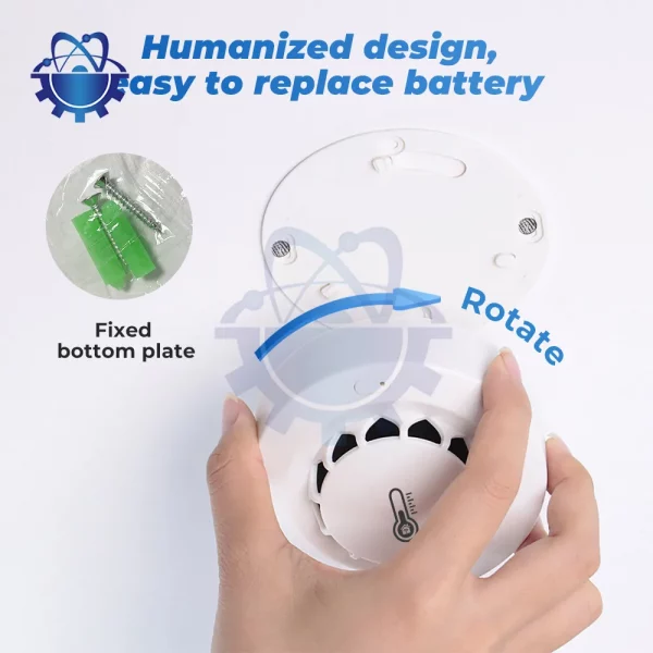 Tuya Smart Bluetooth wifi Smoke Alarm Temperature and Humidity Sensor Detection 3 in 1 Sensor Smart Living 5