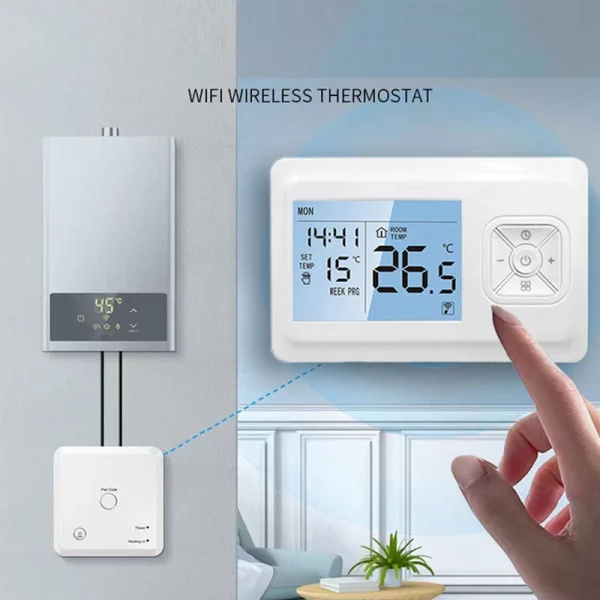 Tuya Wifi Smart Thermostat Controller Intelligent Temperature Controller For Gas Boiler Water Heating 5