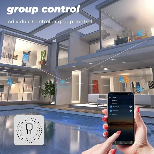 Tuya Smart Home 16A Gadgets WiFi  Support 2-Way Automation Control Power Monitor Energy Saving Light Switch Module 110V 220V 3