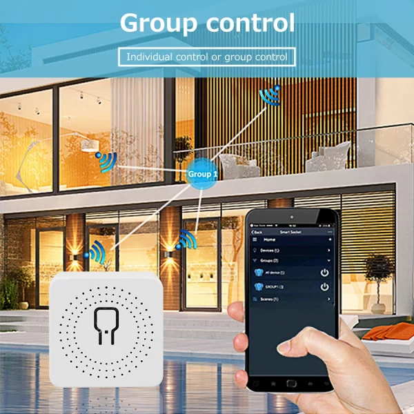 Tuya ZigBee WiFi Smart Switch Automation Module Relay Supports 2 Way Control Breaker Voice Control with Alexa Alice Google Home 6