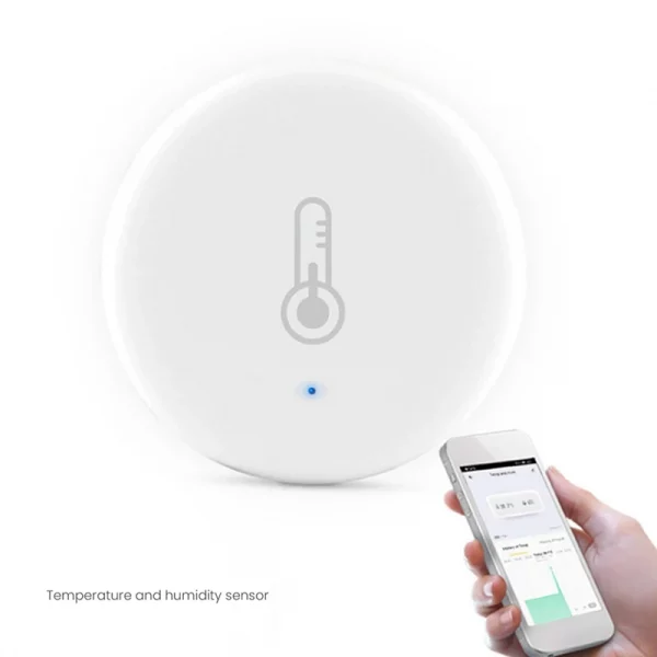 2X Zigbee Smart Temperature And Humidity Sensor Battery Powered Security Mini Hygrometer With Tuya Smart Life App 3
