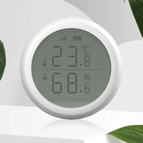 Tuya ZigBee Temperature and Humidity Detector Wireless Smart Thermometer Multiple Temperature Modes for Household Office