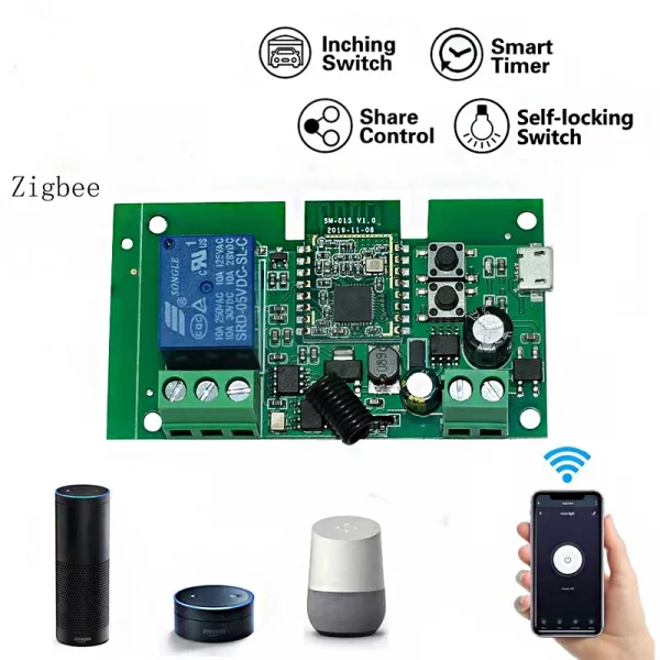 Factory custom PCBA control circuit board for TUYA APP smart home remote control switch 4-way multi-way 5V12V24V 5