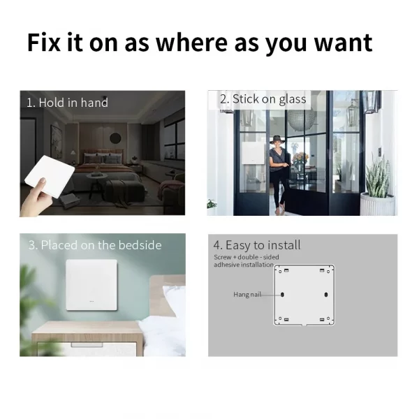 Tuya Smart Zigbee Button Switch No Neutral Wire Required 1/2/3 Gang Wall Light Switch Smart Home Support Alexa Google Home Alice 6