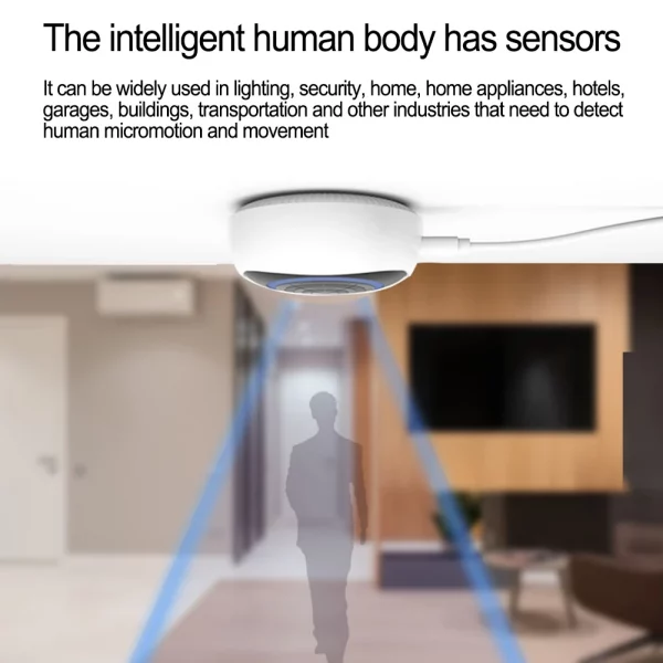 Tuya WiFi Zig Bee Motion Sensor Radar-Wave Human Presence Sensor Smart Radar-Frequency High-precision Millimeter Wave Detector 6