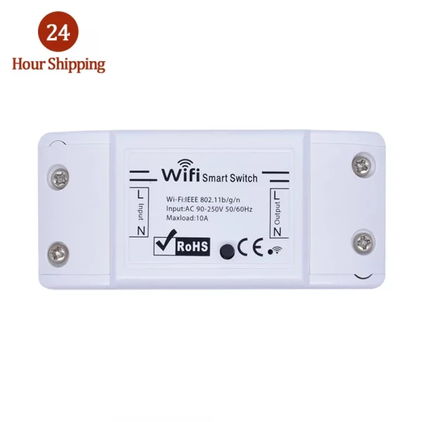 Smart Home House DIY Wifi Wireless Remote Switch Breaker LED Light Controller Module Alexa Google Home Smartlife Tuya APP 4