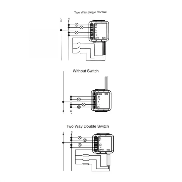 Tuya Zigbee on/off switch 1/2/3/4 way MINI dual control concealed switch modification intelligent life APP 4