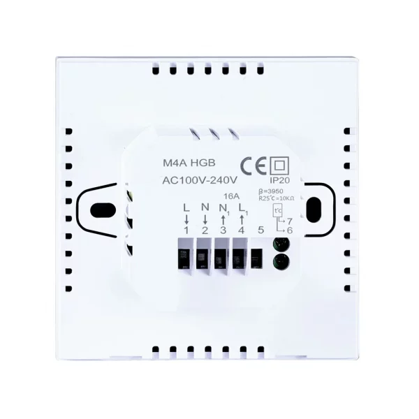 Tuya WiFi Smart Thermostat Control Panel Electric Floor Heating Water/Gas Boiler LCD Touch Thermostat Temperature Control Panel 3