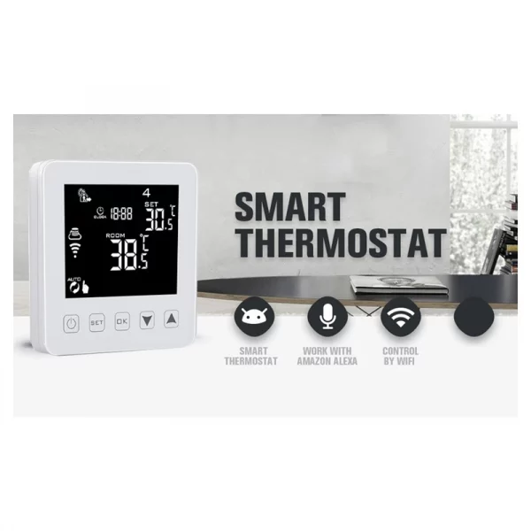 Alexa Wifi Thermostat 220V Tuya Smart Air Conditioner Controller Wifi Temperature Controller Digital Thermostat 4