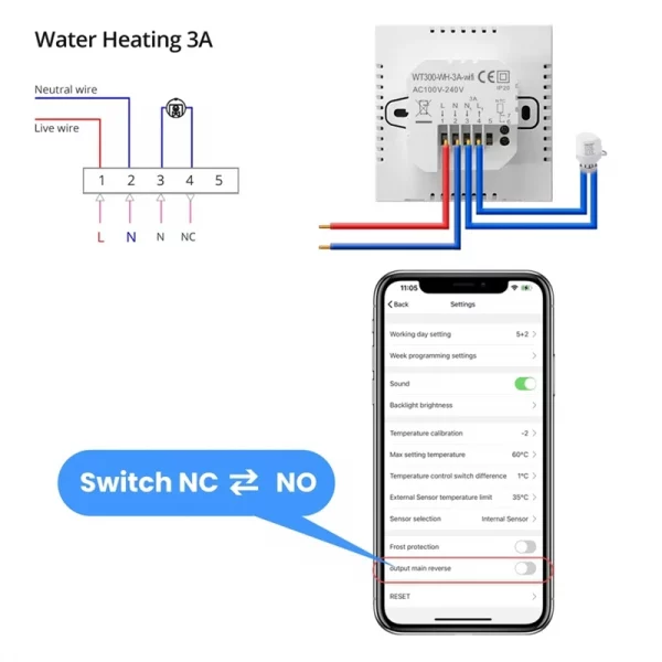 Tuya Wifi Smart Thermostat Temperature Controller For Google Home Alexa 6
