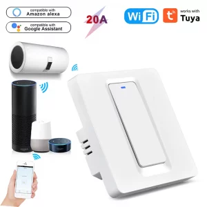 Tuya 20A Water Heater Switch Smart Wifi Wall Switch Timing Remote Control Voice Control Timer Work With Alexa Google Home