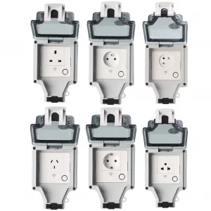 Tuya Wifi Outdoor Smart Power Socket IP66 Waterproof Timer APP Voice Remote Control Works With Alexa Smart Rainproof Socket